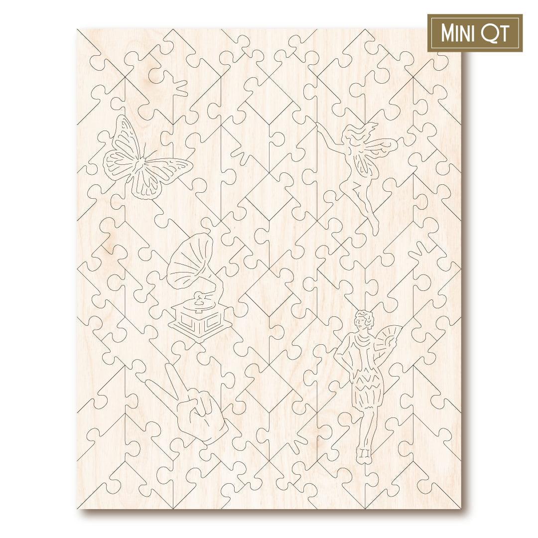 The Flapper – Life, 1922 – Travel Mini Wooden Jigsaw Puzzle, 90 Pieces.