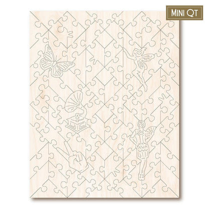 The Flapper – Life, 1922 – Travel Mini Wooden Jigsaw Puzzle, 90 Pieces.