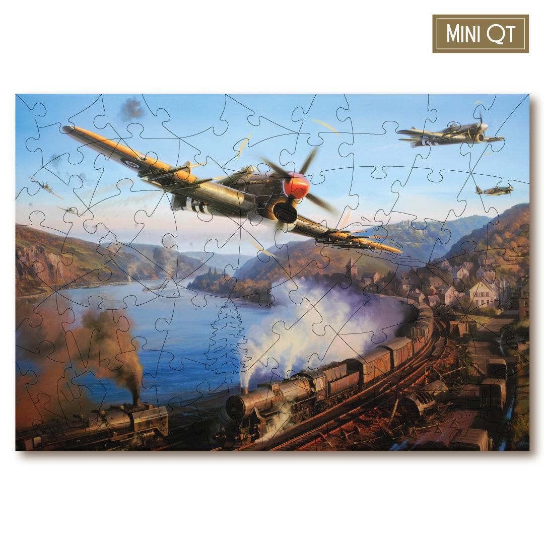 Typhoons Over The Rhine – Travel Mini Wooden Jigsaw Puzzle, 76 Pieces.