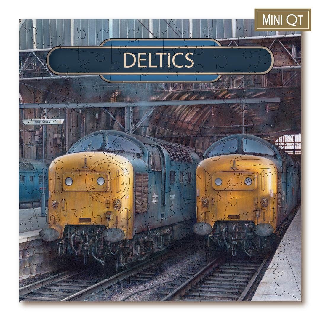 Deltics – Travel Mini Wooden Jigsaw Puzzle, 84 Pieces.