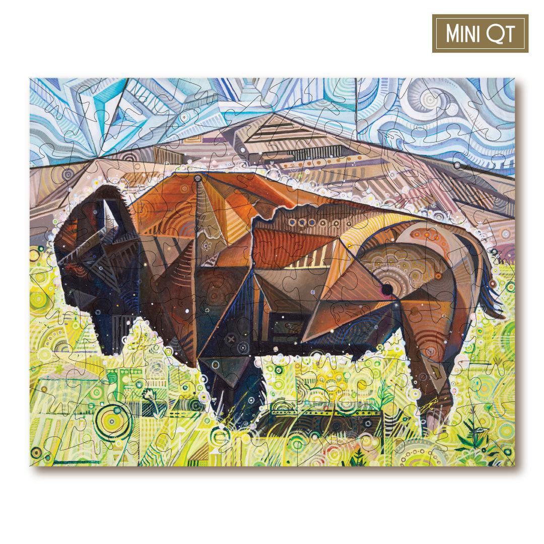 Home On The Range – Travel Mini Wooden Jigsaw Puzzle, 88 Pieces.