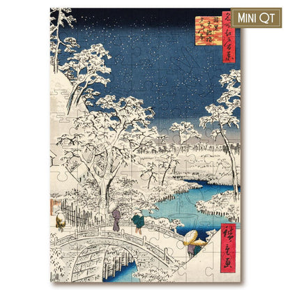 Twilight at Drum Bridge – Travel Mini Wooden Jigsaw Puzzle.