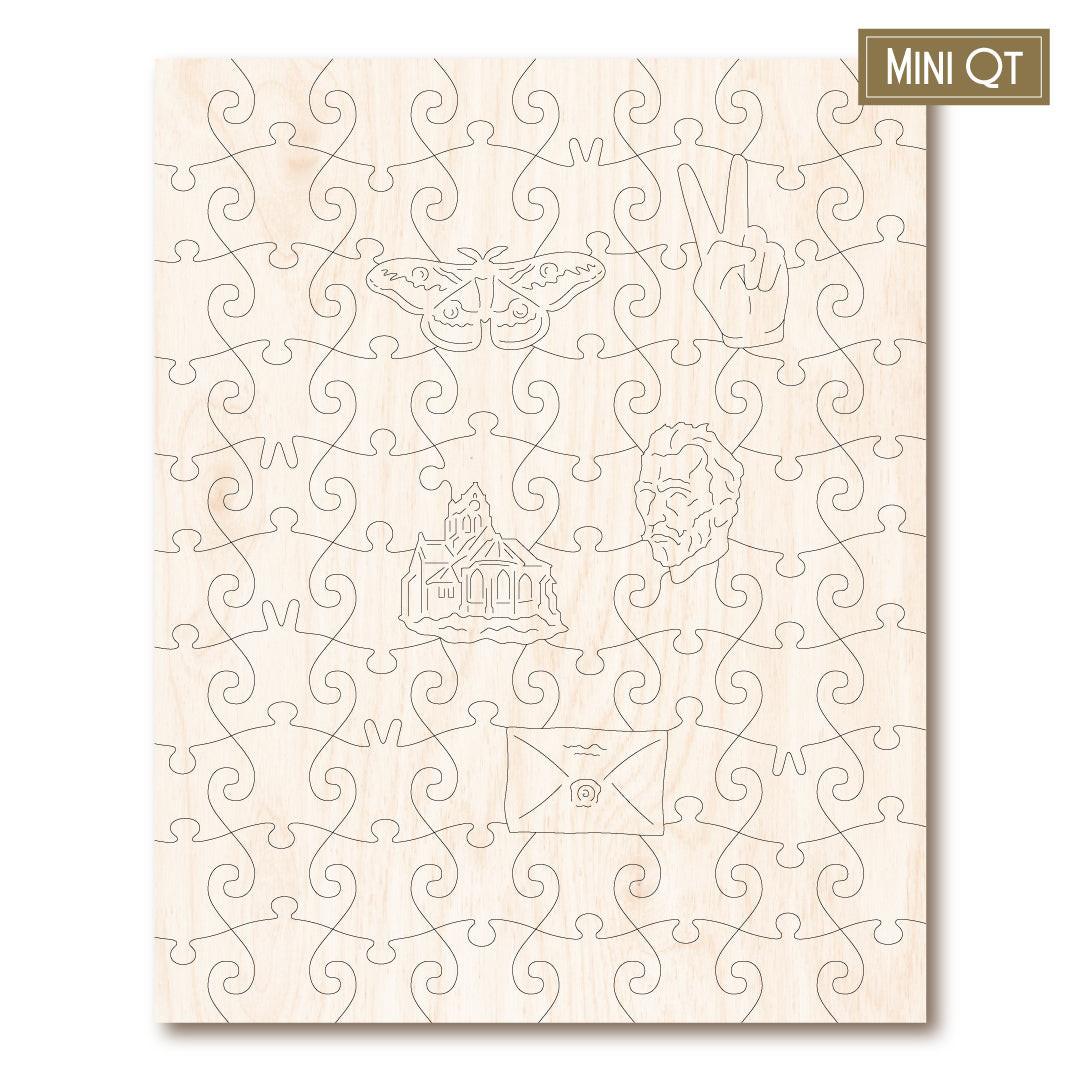 Van Gogh Portraits – Travel Mini Wooden Jigsaw Puzzle.