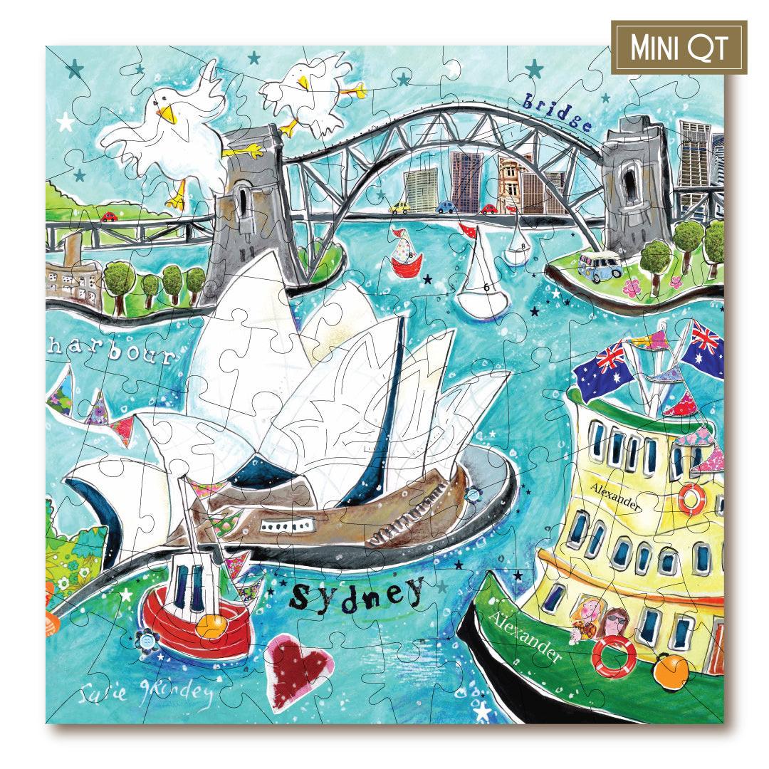 Sydney Harbour – Travel Mini Wooden Jigsaw Puzzle, 78 Pieces.