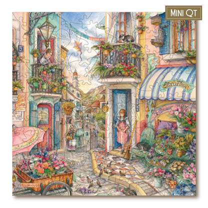 In Town – Travel Mini Wooden Jigsaw Puzzle.