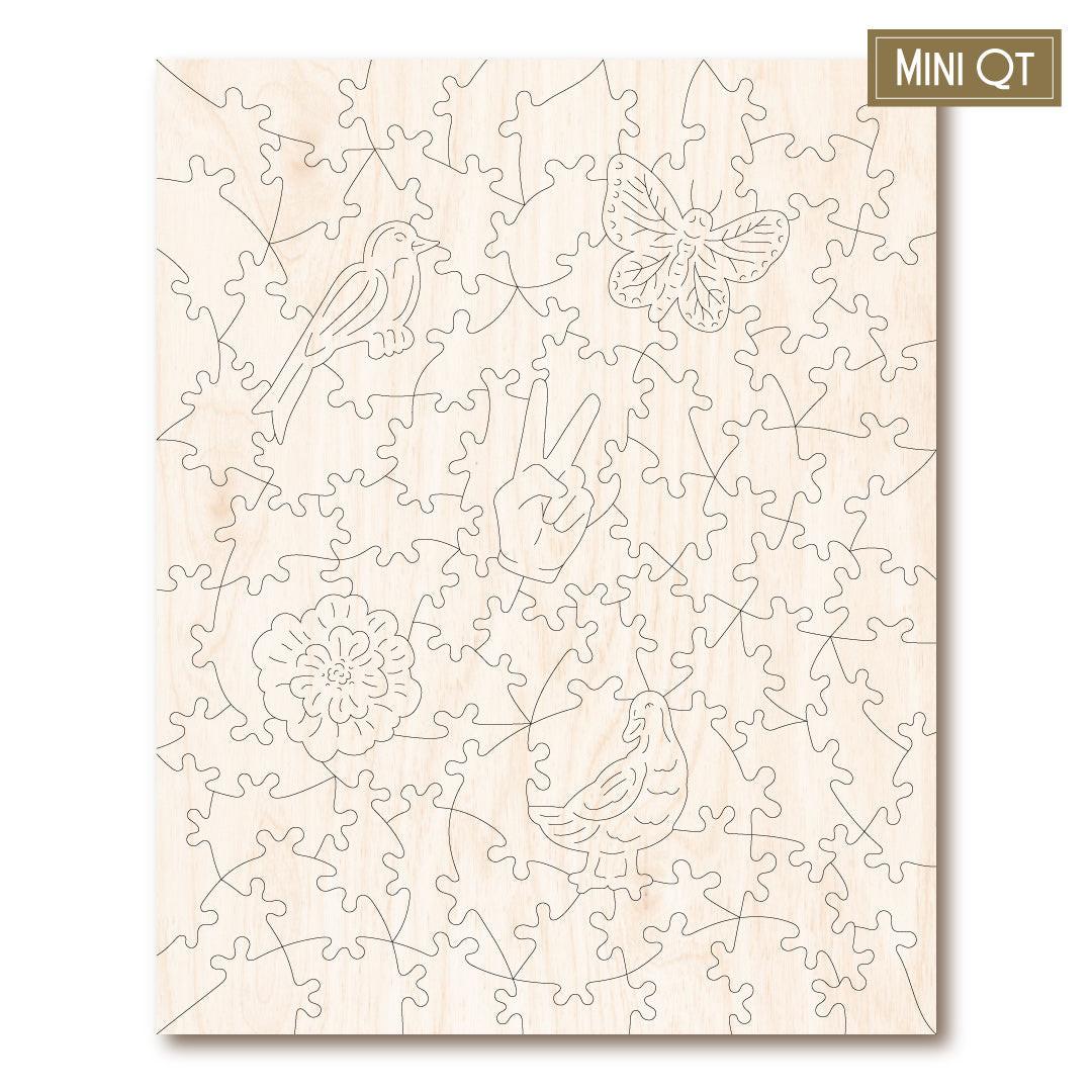 Spring Pavilion – Travel Mini Wooden Jigsaw Puzzle.