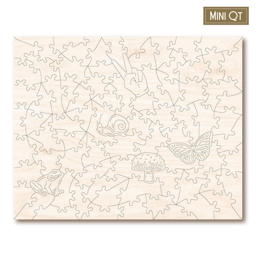 Micro Dramas – Travel Mini Wooden Jigsaw Puzzle, 82 Pieces.