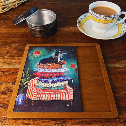 From The Dog’s Point of View – Travel Mini Wooden Jigsaw Puzzle, 86 Pieces.