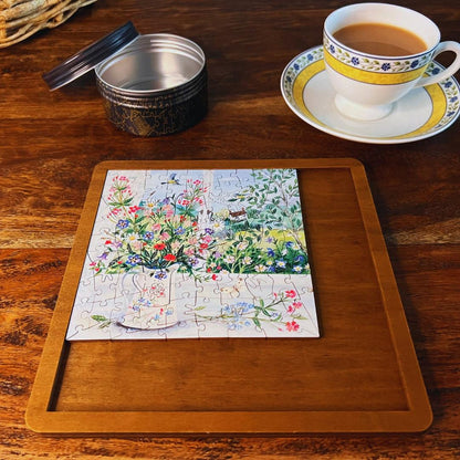 Jug of Wildflowers – Travel Mini Wooden Jigsaw Puzzle.