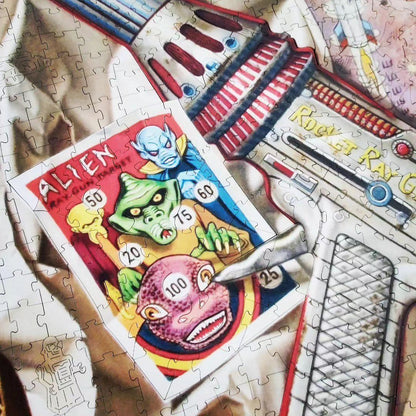 Rocket Ray Gun – Wooden Jigsaw Puzzle.