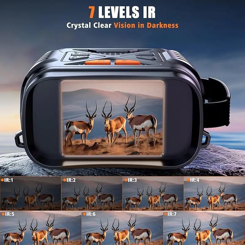 1080P Night Vision Binoculars – 10x Zoom, 800m Infrared.