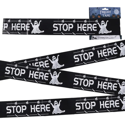 Halloween Danger Zone Warning Tape – 6M Spooky Party Prop for Windows, Walls & Haunted Decor