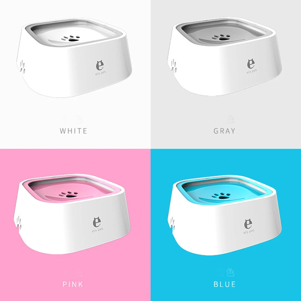 1.5L Spill-Proof Floating Pet Water Bowl – No Mess, Clean Drinking for Cats & Dogs.
