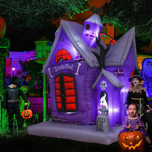 Spook Up Your Space with a 7FT Inflatable Ghost for Halloween Fun! Perfect for Indoor & Outdoor Haunts!