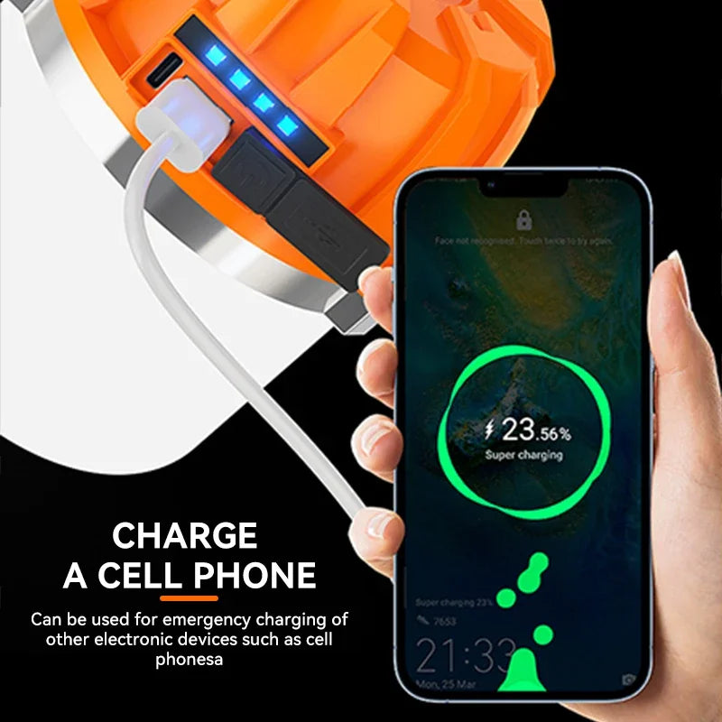 Dimmable LED Lantern - 3 Brightness Modes, Power Bank, 8-48hr Battery Life, Perfect for Outdoor Adventures! Buy One, Get One Free!.