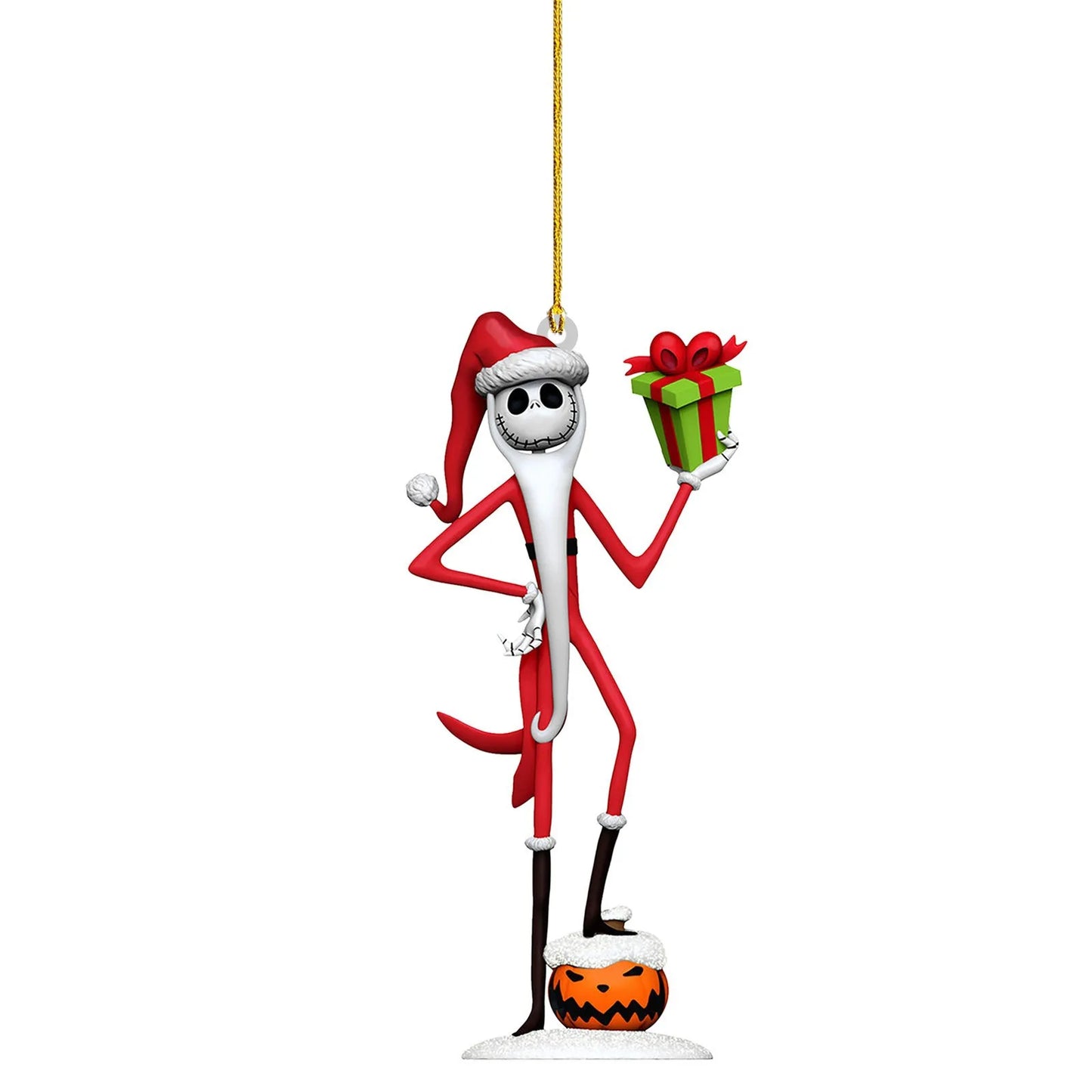 Nightmare Before Christmas Jack & Sally Hanging Ornament.