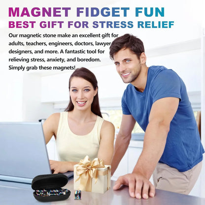 Magnetic Stones & Balls – Chess Game Pieces, Fidget Toy & Desk Accessory – 50% OFF Today