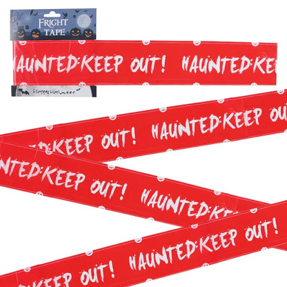 Halloween Danger Zone Warning Tape – 6M Spooky Party Prop for Windows, Walls & Haunted Decor