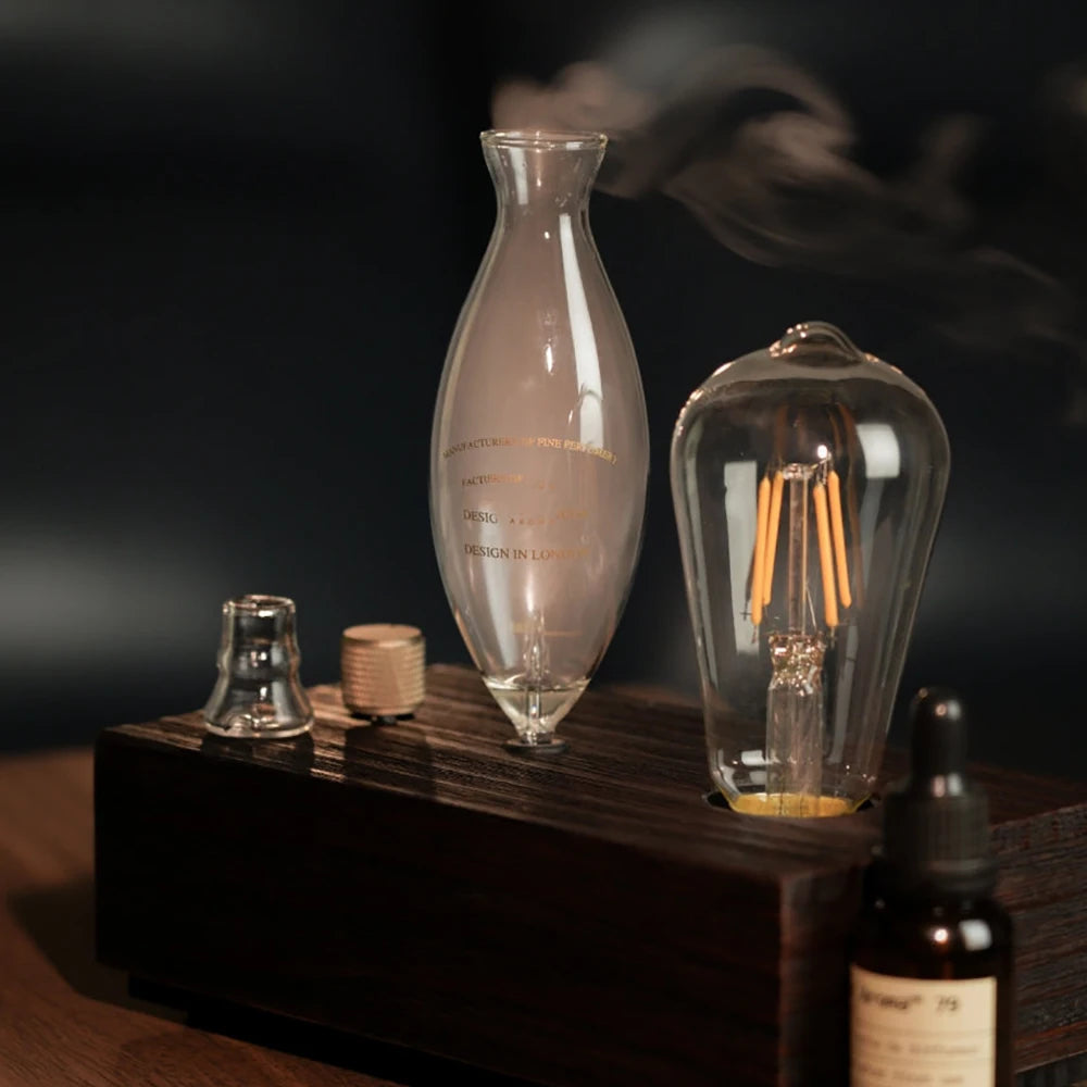 Vintage Aromatherapy Mist Diffuser - Ultra-Quiet, Ambient Glow & Customizable Timer for Ultimate Relaxation and Wellness!.