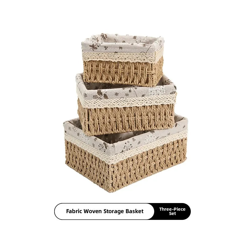 Wicker Storage Basket – Versatile Organizer for Toys, Clothes, Cosmetics & More