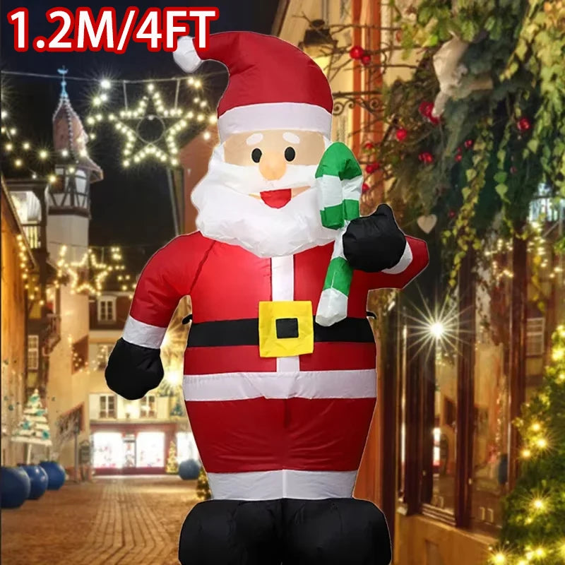 Christmas Inflatable Character Decorations – Snowman, Penguin & Gift Variants with LED Lights | Indoor & Outdoor Display.