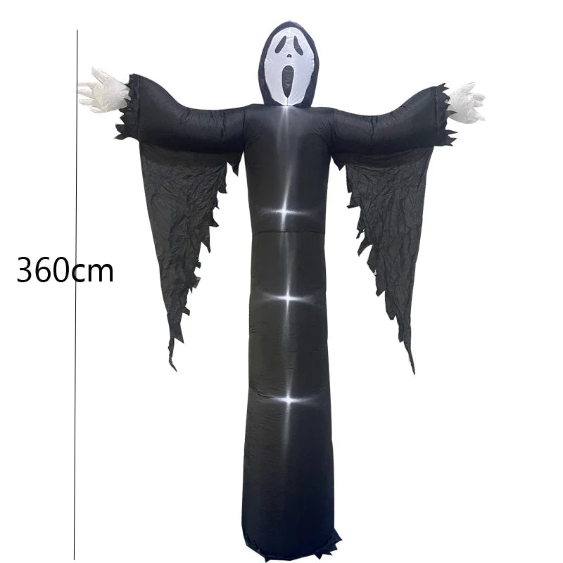  Outdoor Halloween Toys Decoration LED Lighted Inflatable Pumpkin Ghost Skeleton Skull Spider Halloween Party Proops