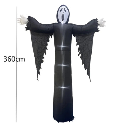  Outdoor Halloween Toys Decoration LED Lighted Inflatable Pumpkin Ghost Skeleton Skull Spider Halloween Party Proops