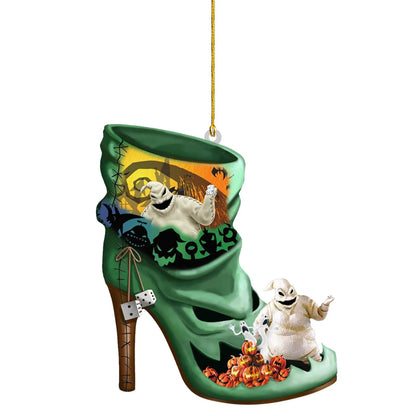 Nightmare Before Christmas Jack & Sally Hanging Ornament.