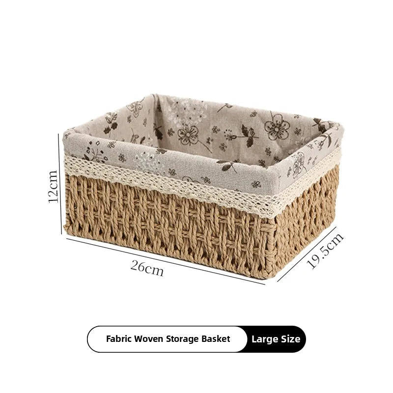 Wicker Storage Basket – Versatile Organizer for Toys, Clothes, Cosmetics & More