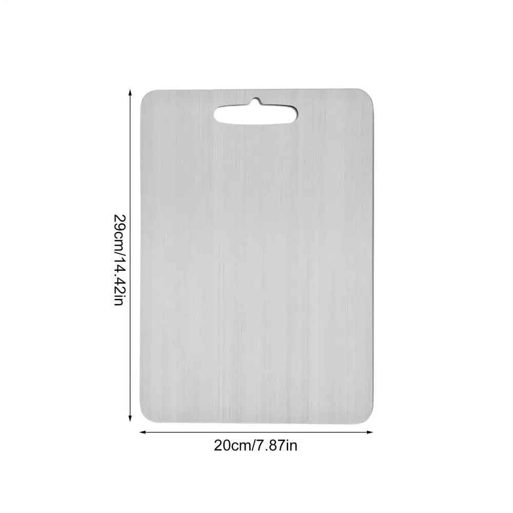 Premium Double-Thick Titanium Cutting Board for Home and Outdoor Cooking - Ideal for Meat, Fruits, Vegetables, and Bread.