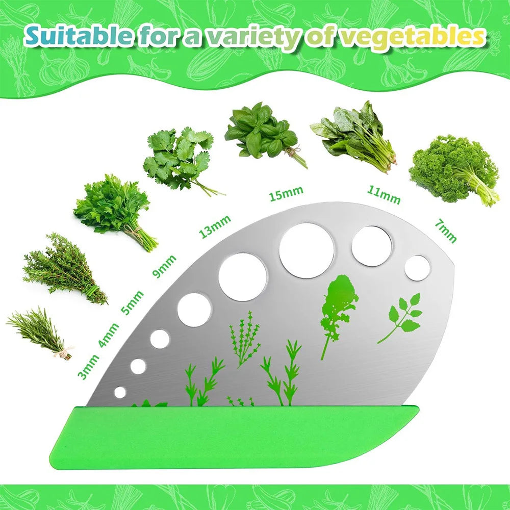Herb Prep Kit- 5 Blade Scissors, Herb Stripper, Peeler.