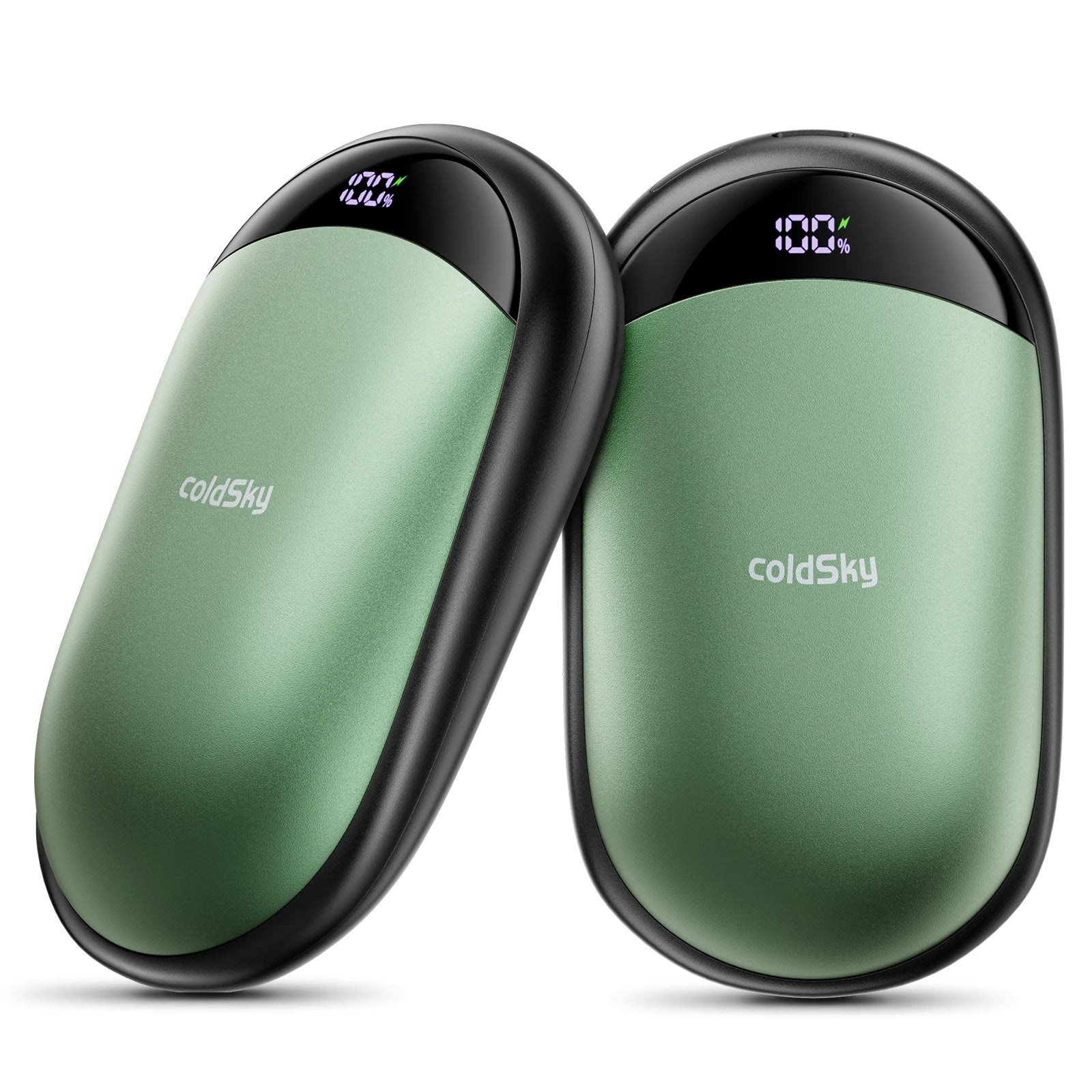 2-in-1 Rechargeable Magnetic Hand Warmers – 2 Pack with Digital Display | Smart Winter Comfort for Commuting, Sports, and Gifting.