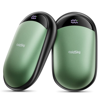 2-in-1 Rechargeable Magnetic Hand Warmers – 2 Pack with Digital Display | Smart Winter Comfort for Commuting, Sports, and Gifting.