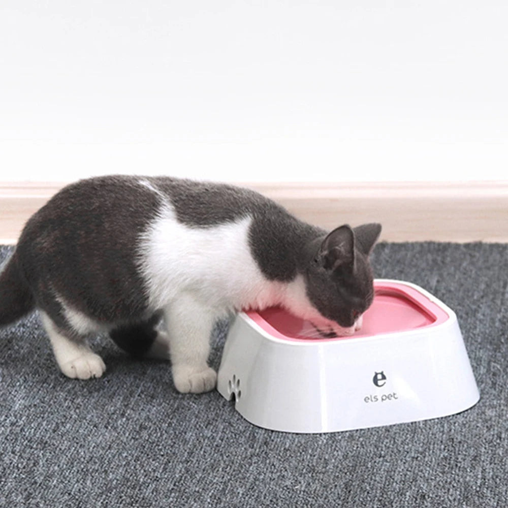 1.5L Spill-Proof Floating Pet Water Bowl – No Mess, Clean Drinking for Cats & Dogs.