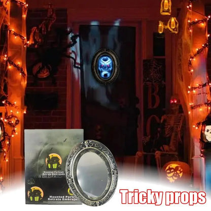 Motion-Activated Haunted Mirror – Indoor Halloween Horror Prop with Sound and Apparitions