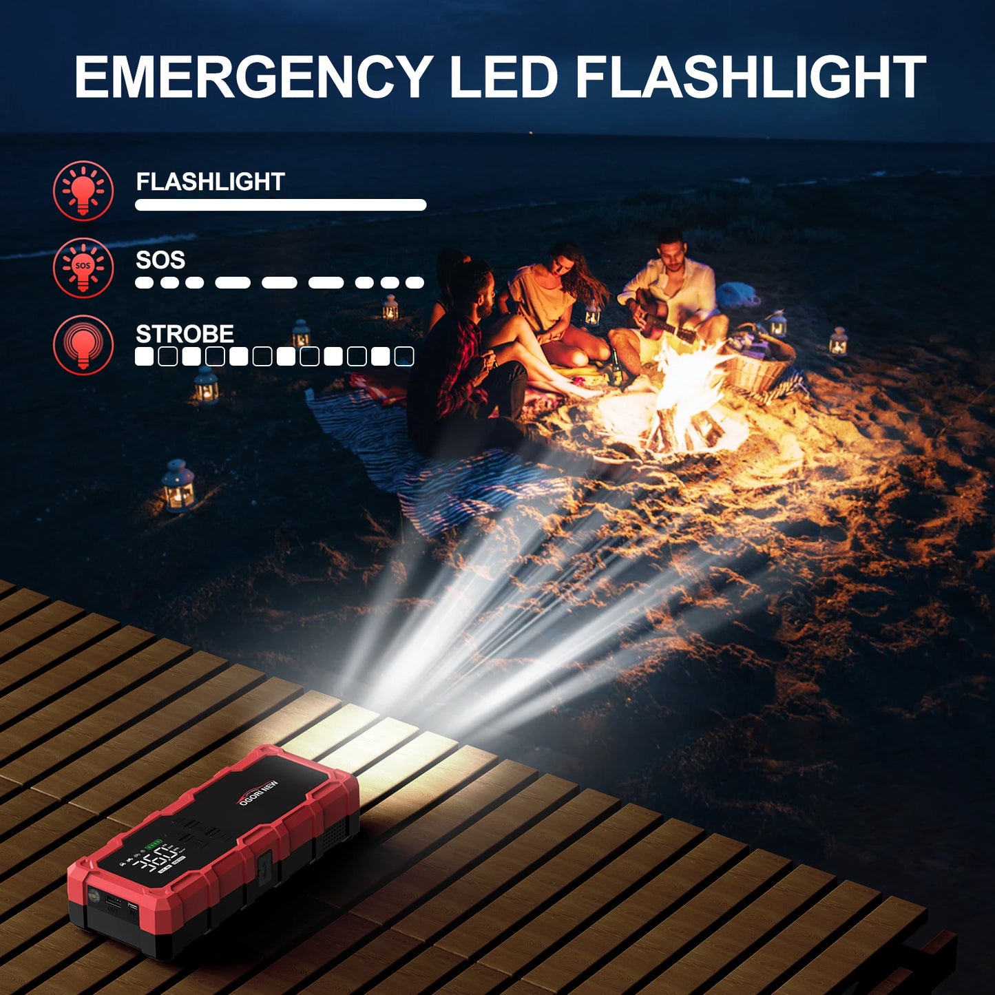 UltraBoost 7000A Car Jump Starter – All‑in‑One Roadside Rescue Tool.
