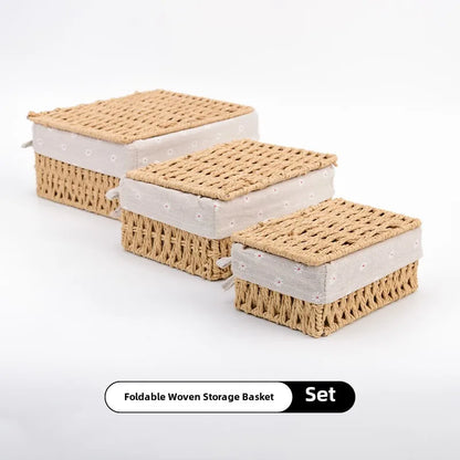 Wicker Storage Basket – Versatile Organizer for Toys, Clothes, Cosmetics & More