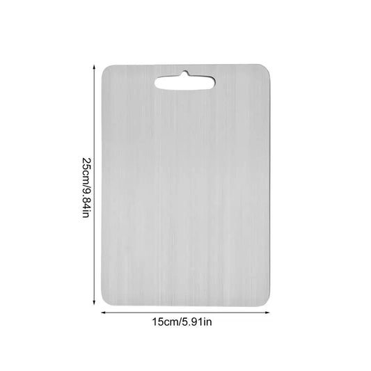 Premium Double-Thick Titanium Cutting Board for Home and Outdoor Cooking - Ideal for Meat, Fruits, Vegetables, and Bread.