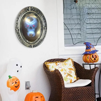 Motion-Activated Haunted Mirror – Indoor Halloween Horror Prop with Sound and Apparitions