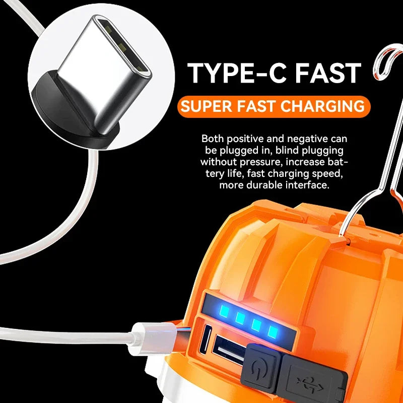 Dimmable LED Lantern - 3 Brightness Modes, Power Bank, 8-48hr Battery Life, Perfect for Outdoor Adventures! Buy One, Get One Free!.