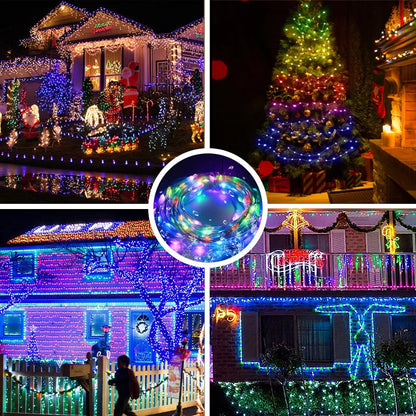 Smart RGBIC LED String Lights with App & Remote – 2–30M Dreamcolor Fairy Lights for Indoor & Outdoor Décor.