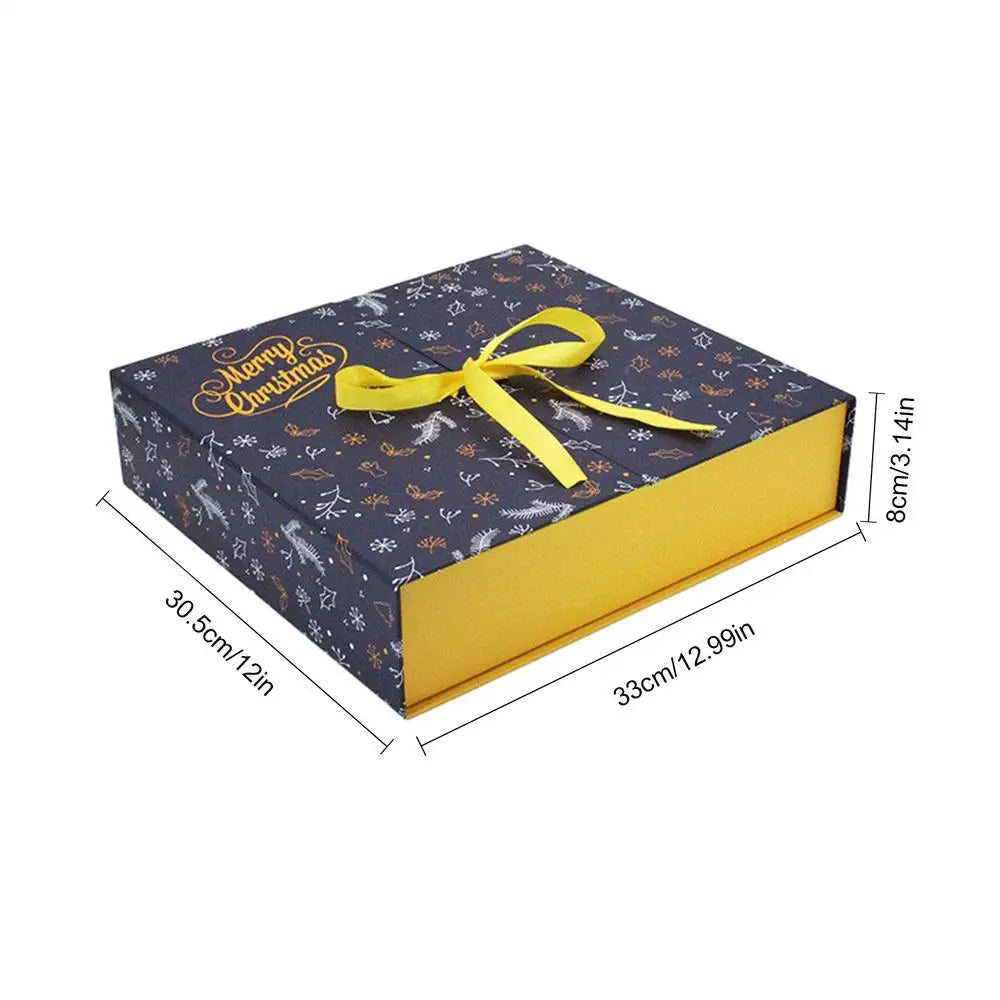 Holiday Countdown Box Set – 24 Fillable Kraft Boxes for Personalised Gifting and Festive Storytelling.