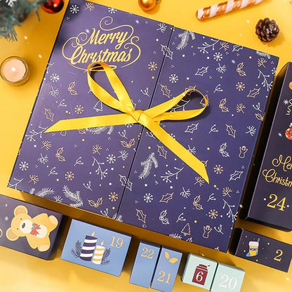 Holiday Countdown Box Set – 24 Fillable Kraft Boxes for Personalised Gifting and Festive Storytelling.