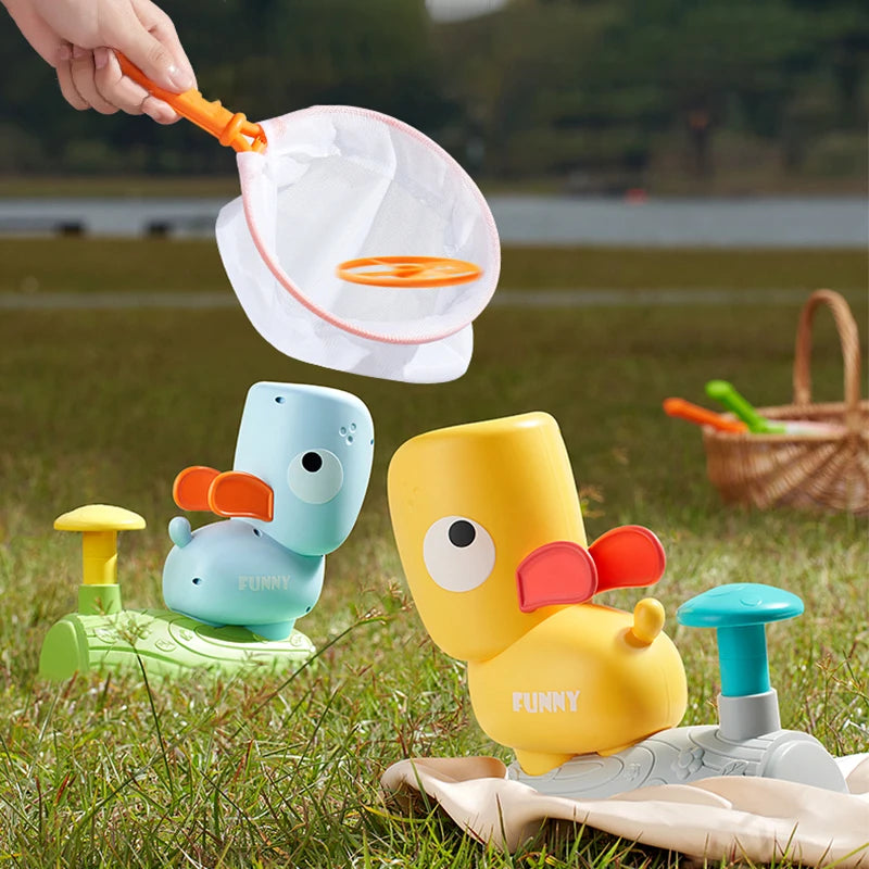 Run, Chase & Catch – Outdoor Flying Disc Launcher Toy for Active Kids (Ages 3+).