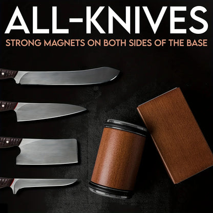 Rolling Knife Sharpener – Diamond-Coated, Magnetic Base & Precision Edge.