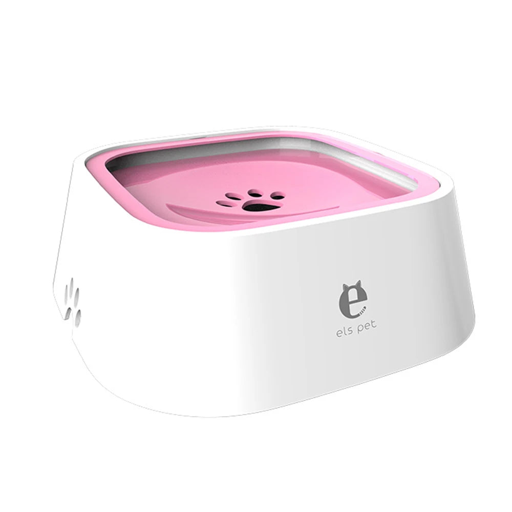 1.5L Spill-Proof Floating Pet Water Bowl – No Mess, Clean Drinking for Cats & Dogs.