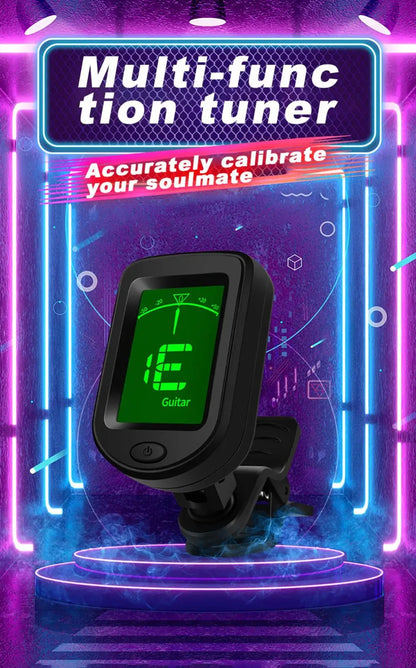 NEW for 2025 Rechargeable Head Stock Guitar Tuner for All Instruments -  Clip on.
