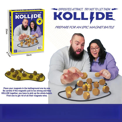 KOLLIDE™ Magnetic Chess Puzzle Game – Viral Family Strategy Board, Portable Travel Fun – 50% OFF Today