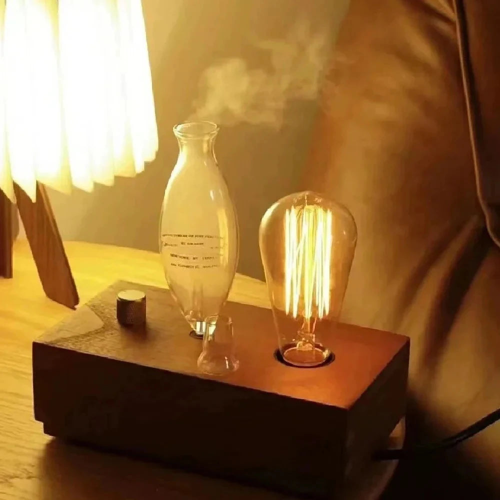 Vintage Aromatherapy Mist Diffuser - Ultra-Quiet, Ambient Glow & Customizable Timer for Ultimate Relaxation and Wellness!.