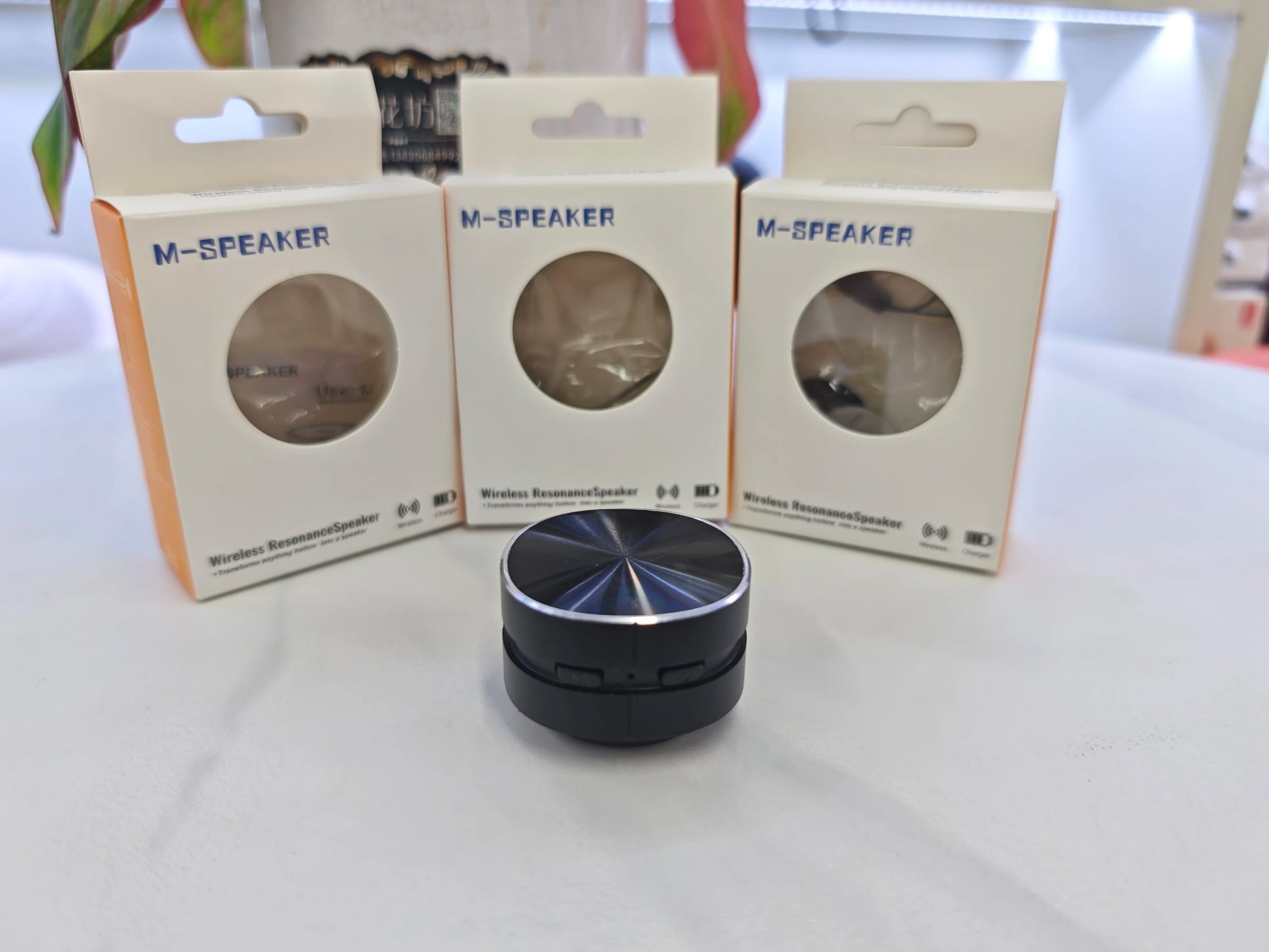Hummingbird Bone Conduction Speaker with FM Radio Bluetooth-Compatible TWS Wireless Stereo Dual Sound Audio Box Mini Speaker.